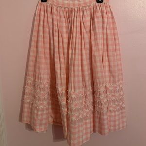 Vintage gingham skirt